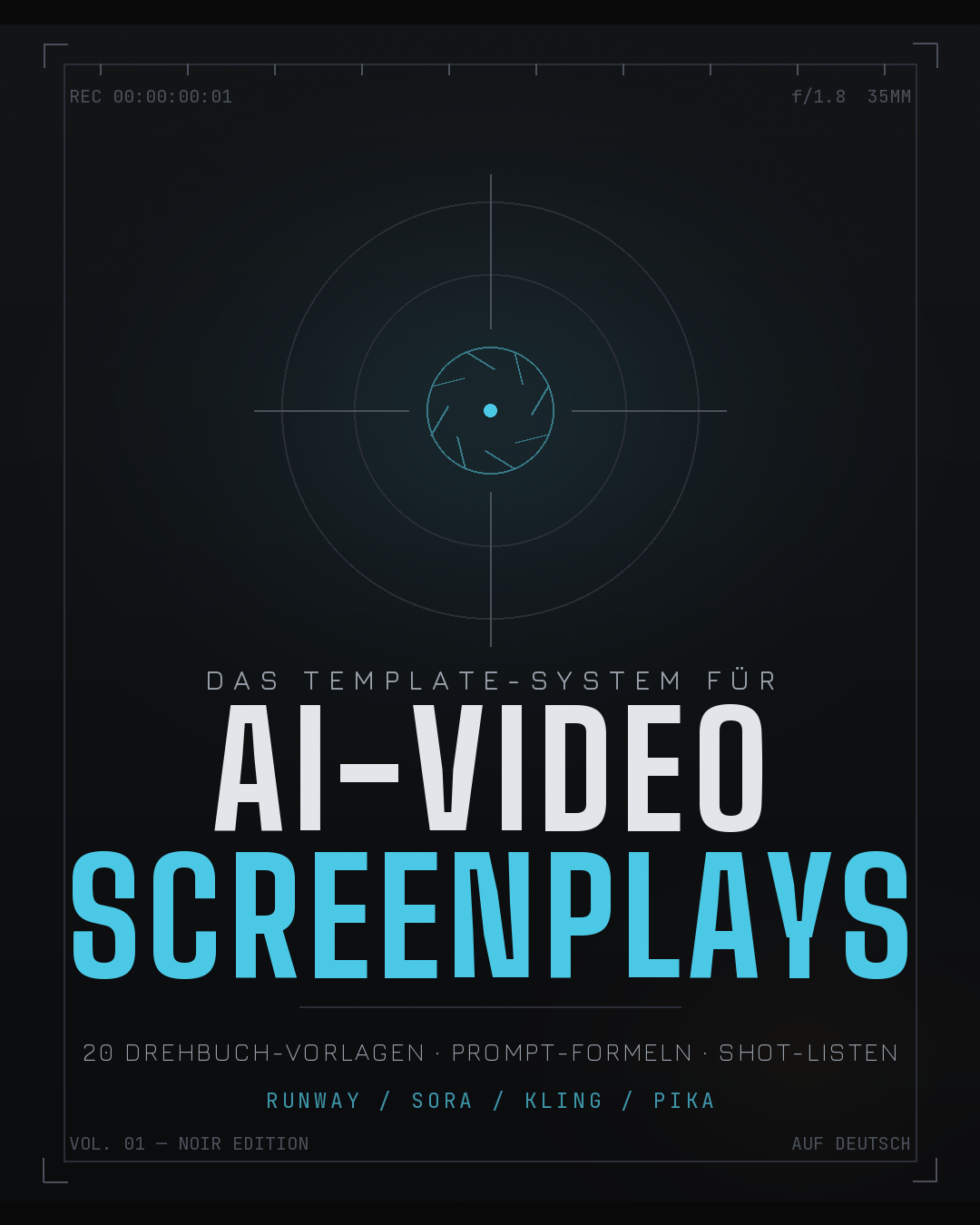 AI-Video Screenplays Vol. 01 — Noir Edition Cover